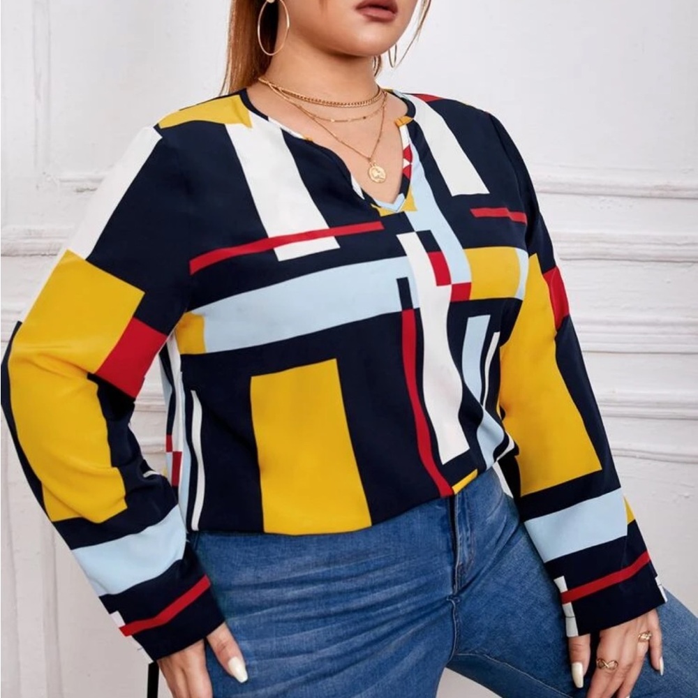Colorblock Blouse